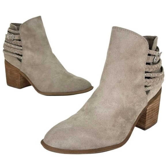 Carlos Santana Ashby Light Doe Fabric Microsuede Womens Ankle Boots Size 9.5M - Picture 12 of 12